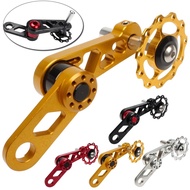 Chain Tensioner With Guide Rear Parts Folding Bike Pulley Aluminum Alloy