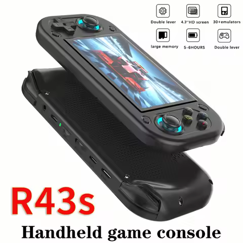 R43S Retro Handheld Game Console Open-Source 480*272 4.3 Inch IPS Screen RK3128 20+ Emulators Pocket