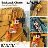 BANANA1 Leopard Gecko Keychain, Leopard Pattern Big Eyed Gecko Backpack Charm, Gifts  Printed Cute A