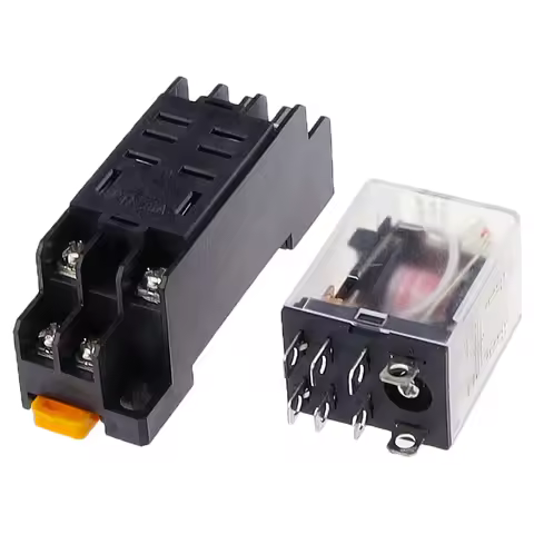 10Set LY2NJ HH62P HHC68A-2Z Electronic Micro Mini Electromagnetic Relay 10A 8PIN Coil DPDT With Sock