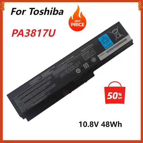 Laptop Battery Replacement for Toshiba Satellite L750 Series PA3817U-1BRS C655 C675 C675D L645 L645D