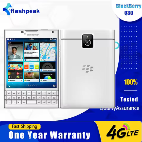 Original BlackBerry Passport 4G LTE Mobile Phone Unlocked 4.5'' BlackBerry Q30 OS CellPhone Quad Cor