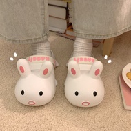 selipar perempuan selipar dalam rumah selipar wanita ❃Thin Cute Cartoon Rabbit ins Hole Shoesღ