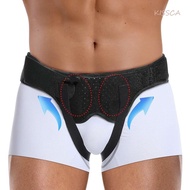 KISSCA Hernia Belt, Breathable 2 Removable Compression Pads Inguinal Hernia Support, Durable Comfort