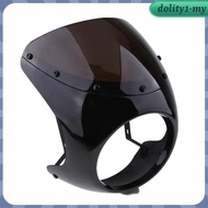 [DolitybdMY] Windshield With Headlight 7 "Vintage For Cafe Racer Car KUU1 HZWA O2OK Y3IP Q9G7
