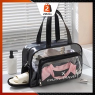 2MALL Clear Travel Bag | Beg Mandi Lutsinar | Waterproof Gym Bag for Airport / Beach / Travel
