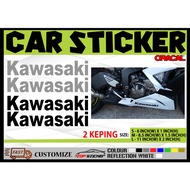 2 KEPING KAWASAKI MOTOR STICKER