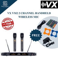 VX VM2 2 Channel Handheld Wireless Mic Karaoke Wireless Mic Quality Wireless Mic