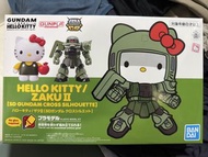 全新Ban dai Hello kitty / Zaku II Sd gundam cross silhouette