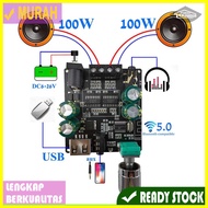 Sinilink XINYI Audio Amplifier Bluetooth 5.0 Class D 2x100W Black