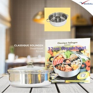 32cm Steamboat pot 4 site Classique Solingen Germany