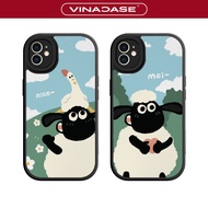 IPhone 11/11 Pro Max/12 Pro Max/14 Pro Max/15 Pro Max/16 Pro Max Blue Sheepskin Case