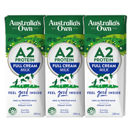 Thùng Sữa tươi tiệt trùng nguyên kem Australia's Own A2 Lốc 3x200ml