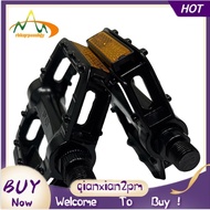 【rbkqrpesuhjy】2Pcs Foldable Bicycle Pedal Non-Slip Road Bike Bearing Pedal Set with Reflective Strap Bicycle Parts
