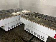 冰櫃商用大容量雪糕冷櫃冰箱冷藏保鮮冷凍透明玻璃臥式展示櫃  73x160cm