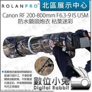 Digital Bunny [ROLANPRO Canon RF 200-800mm F6.3-9 IS USM Lens Gun Jacket Dead Leaf Camouflage]