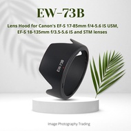 EW-73B EW73B Lens Hood For Canon EF-S 17-85mm f/4-5.6 IS USM, EF-S 18-135mm f/3.5-5.6 IS, EF-S 18-13