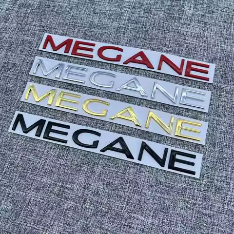 Car Metal Trunk Words Letters Logo Emblem Badge Decals Sticker For Renault Megane 1 2 3 4 5 RS GT St