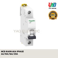 MCB IK60N 6KA 1PHASE 6A/10A/16A/20A