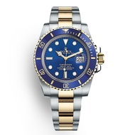 Rolex Rolex Submariner Men's Watch Between Gold Sapphire Automatic Mechanical Watch Men's Rear Accessory Aluminum Ring 16613