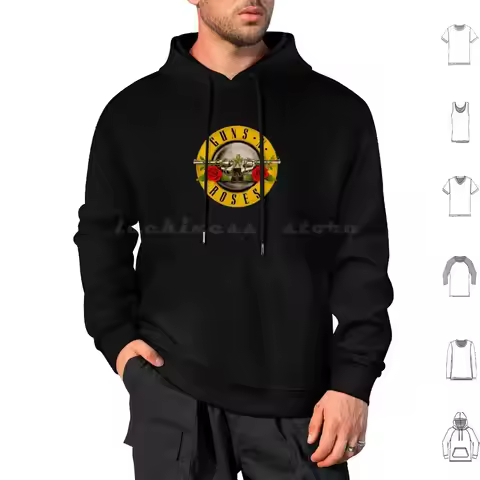 Santa's Reindeer Hoodie Cotton Long Sleeve Guns N Roses Music Guns And Roses Band Guns N Roses Gnr G