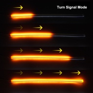 Hot sale✓2x APP DRL Fleksibel LED Lampu Siang untuk Lampu Depan Kereta Jalur LED RGB DRL Berjujukan 