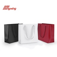 Foldable Diagonal Check Jewelry Handbag Gift Paper Bag Jewelry Packaging Bag Shopping Bag In Stock W