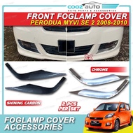 Perodua Myvi SE 2 2008 - 2010 Foglamp Fog lamp Cover Carbon fiber Chrome