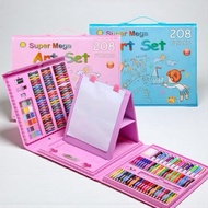 208PCS Super Mega Art Set Children's Crayon/ Set Suitcase Full Set of Children's Painting Tools, Cra