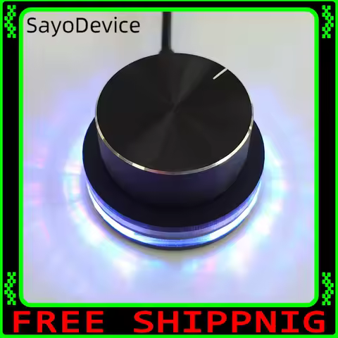 SayoDevice E1 Volume Controller Multifunctional Knob Surface Dial Customized RGB Mini Keyboard Wired