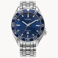 Citizen Eco-Drive Blue Dial Silver Stainless Steel Strap Men Watch AW1770-53L