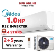 Midea R32 Inverter (1.0hp | 1.5hp | 2.0hp | 2.5hp) Air Cond Air Conditioner 冷气机 MSXS-10CRDN8 MSXS-13CRDN8 MSXS-19CRDN8