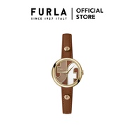 FURLA COSY Gold Tone Case Brown Dial Watch