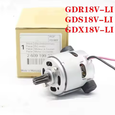 Original 9 Tooth Motor for BOSCH GDR18V-LI GDS18V-LI GDX18V-LI GDR14.4V-LI Power Tool Accessories