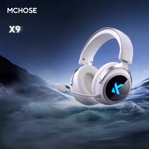 Mchose X9 Wireless Headset Gaming Bluetooth 2.4g Esports Triple Mode 7.1 For Desktop Computer Portab
