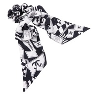 【日本直送】香奈兒 CHANEL 緞帶髮圈 其他飾品 COCO 標誌 絲綢 黑/白 緞帶 女性【二手】