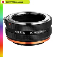 【From Japan】
K&F Concept Lens Mount Adapter KF-NFE.Ⅳ for Nikon F Mount Lens to E Mount Conversion