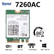 Wifi 5 AC Card Wireless Intel 7260 AC BT 4.0 NGFF M.2 2G 5G 7260NGW