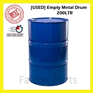 [USED] 200L Empty Metal Drum , Tong Besi Kosong