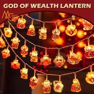 2026 New Year Light String Lampu Lip Lap Blessings Lantern CNY String Light Decorations Atmosphere L