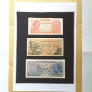 koleksi numismatik Uang Kertas/Bank Notes "1 RUPIAH" (1956-1961-1968)