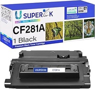 SuperInk 1PK Compatible Toner Cartridge Replacement for HP 81A CF281A Work with LaserJet Enterprise