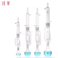 150ml/250ml/500ml Lab Glass Soxhlet Extractor condenser and extractor body with coiled/bulbed,Lab Gl