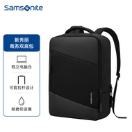 Samsonite（Samsonite）Backpack Computer Bag15.6Men's Business Backpack Travel Bag Laptop Bag BT6Black QWYL