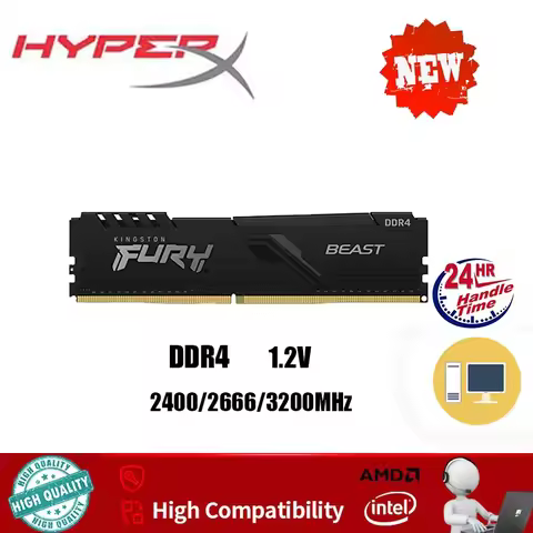 DDR4 Memory PC Ram BEAST Fury DDR4 Ram 8GB 16GB 2666MHz 3200MHZ Memory Dimm 288-pin