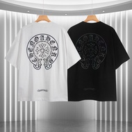 DF9J Chrome Hearts European and American Spring/Summer New Styles Cross Black Bead Offset Luminous S