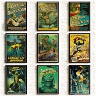 Vintage American Horror Movie Poster  Creature from the Black Lagoon  HighQuality Retro Wall Art Pri