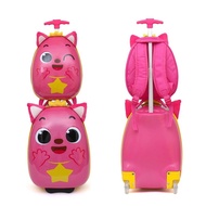 กระเป๋าเดินทางเด็ก พร้อมกระเป๋าสะพาย Baby Shark - Pinkfong  กระเป๋านักเรียนเด็ก กระเป๋าเดินทางล้อลาก