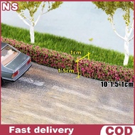 NS 2PCS Shrub Strips Green Sand Table Miniature Model Simulation DIY Grass Fence