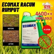 SYK Ecomax Glyphosate 41% (4 Liter) Racun Rumput Rumpai Dan Lalang Organik For Weed Gardening Herbic